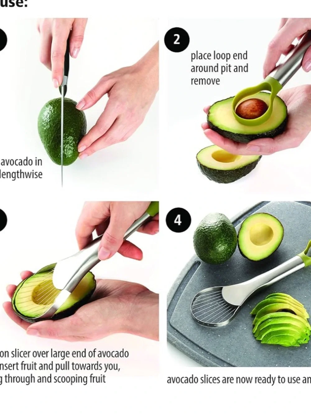 🥑Stainless Steel Avocado Slicer & Scooper, pit remover